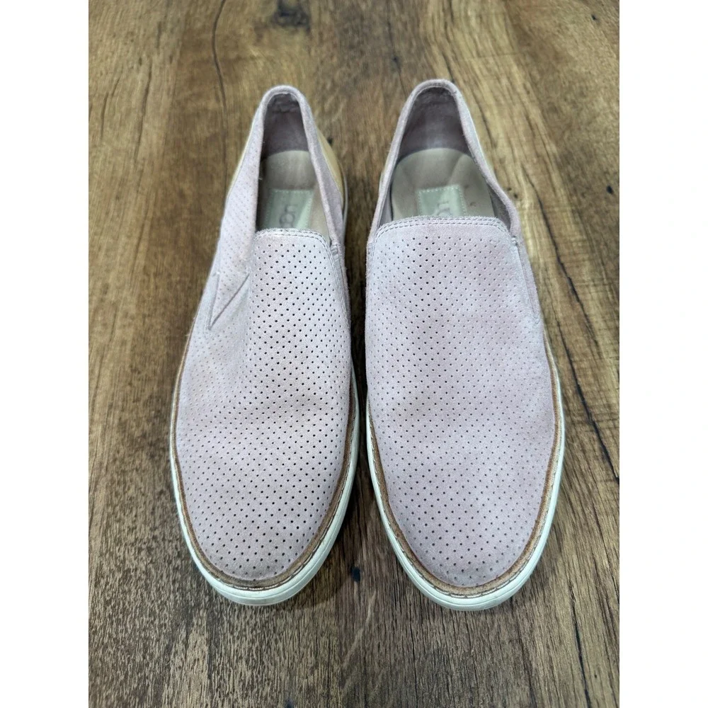 UGG Adley Perf Slip-on Sneaker Perforated Suede Pink Women Size 8.5 Casual Shoes